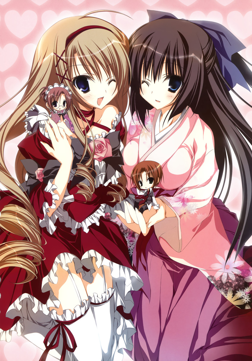 ojou-sama shimai no meirei desu drawn by inugami_kira