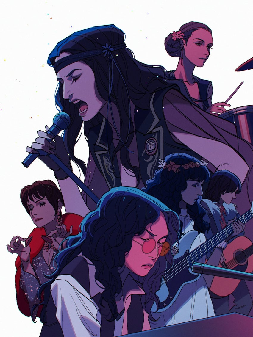 agatha harkness, lilia calderu, rio vidal, jennifer kale, and alice wu-gulliver (marvel and 1 more) drawn by c0s0m2