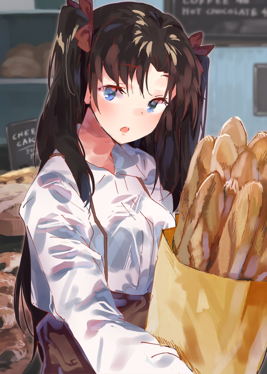 tohsaka rin (fate and 2 more) drawn by lamb_(hitsujiniku)
