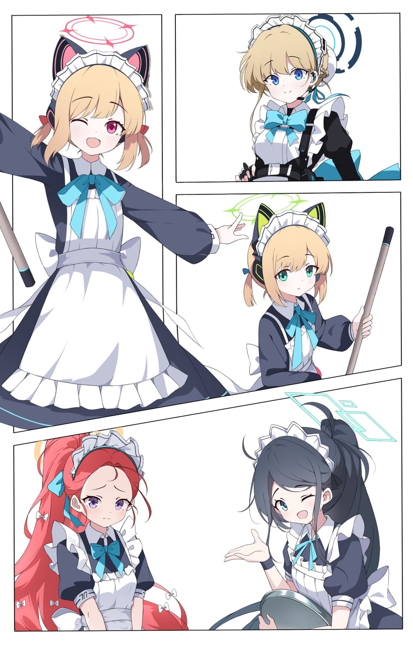 toki, aris, momoi, midori, and yuzu (blue archive) drawn by xianyu_(pixiv9677779)