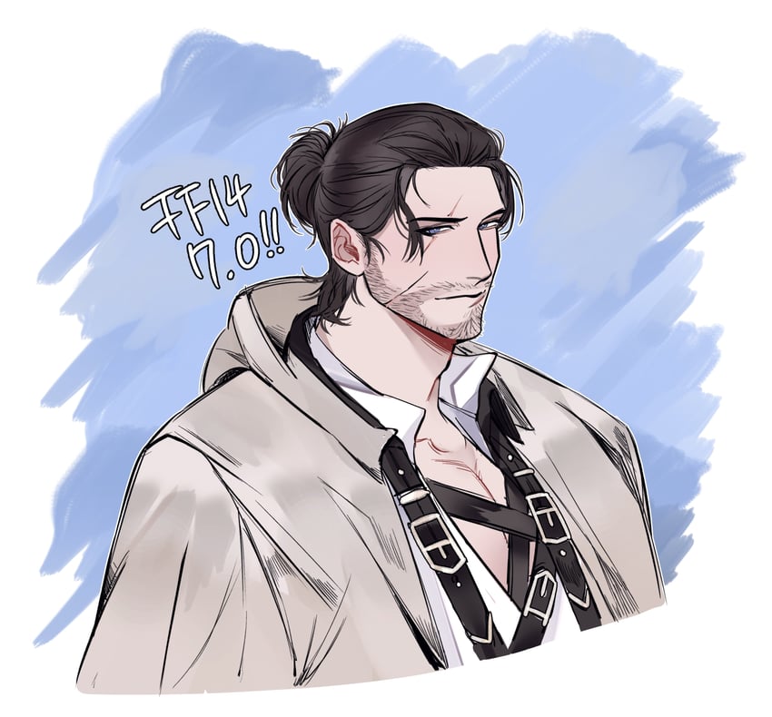 warrior of light, adventurer, and viper (final fantasy and 1 more) drawn by hyu_rest