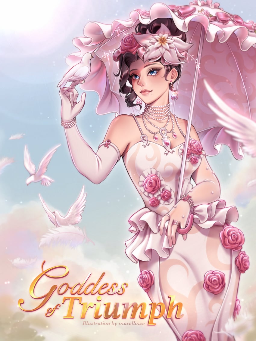 goddess of triumph (roblox and 1 more) drawn by marellowe