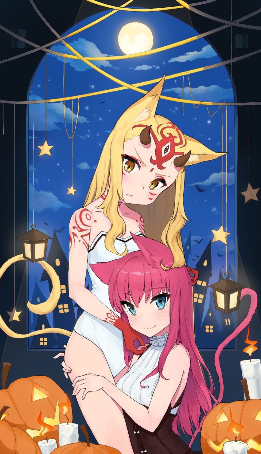 elizabeth bathory and ibaraki douji (fate and 1 more) drawn by manglifer