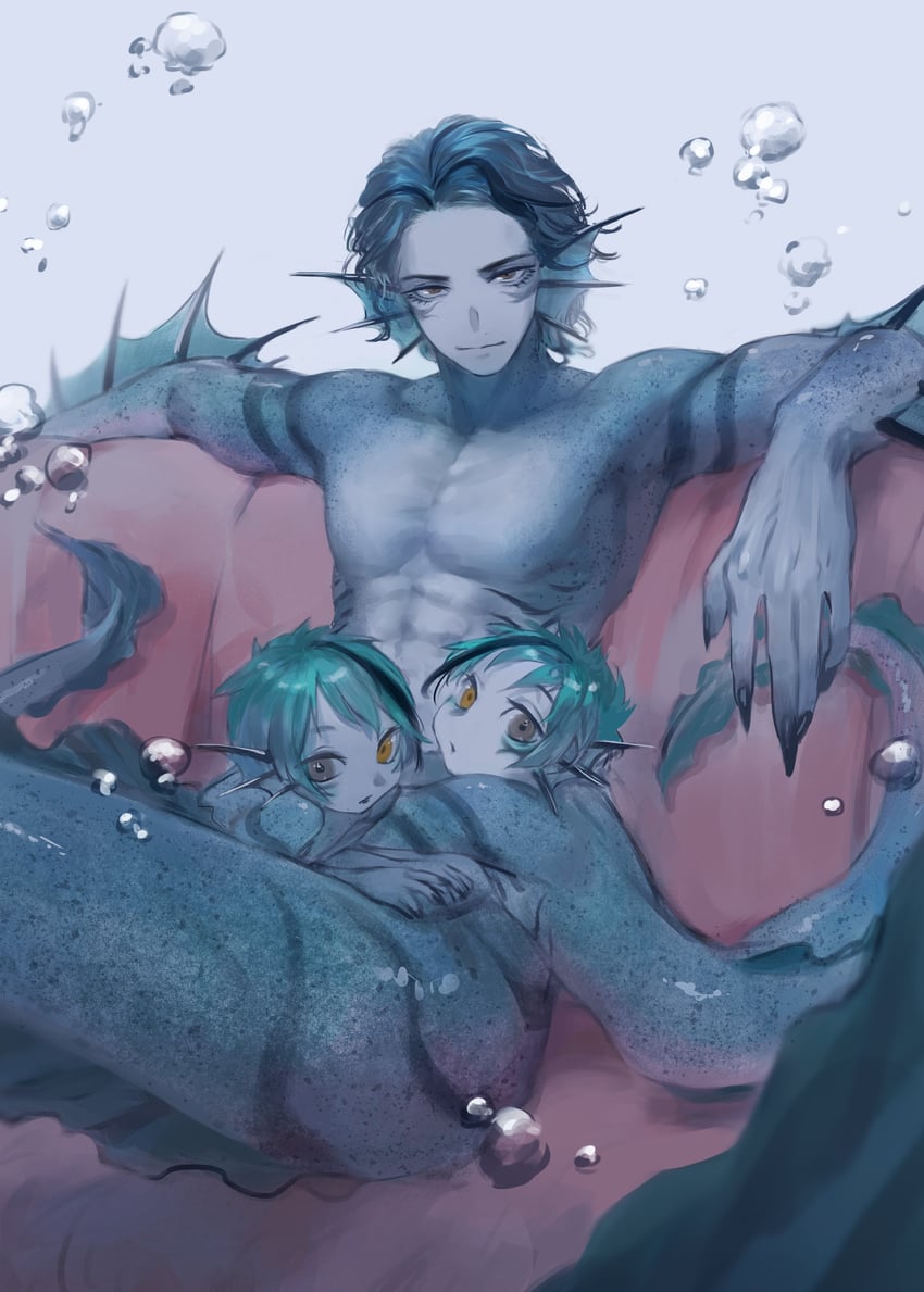 floyd leech and jade leech (original and 1 more) drawn by kokorin