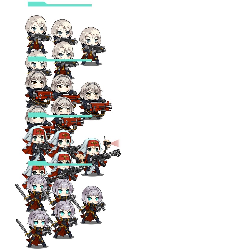 adepta sororitas (girls' frontline and 1 more) drawn by moonface