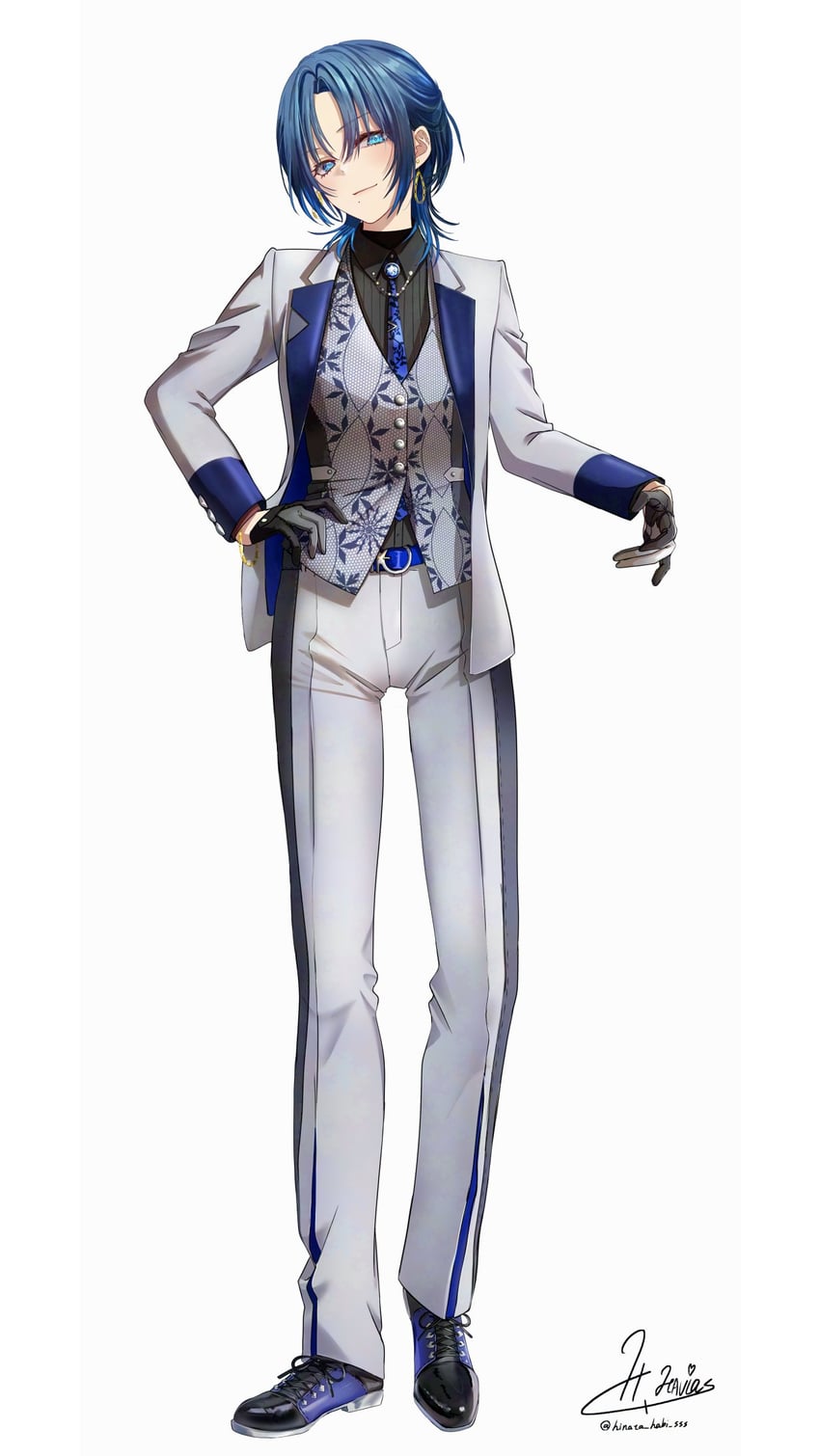 hiodoshi ao (hololive and 1 more) drawn by hinata_habi_ss