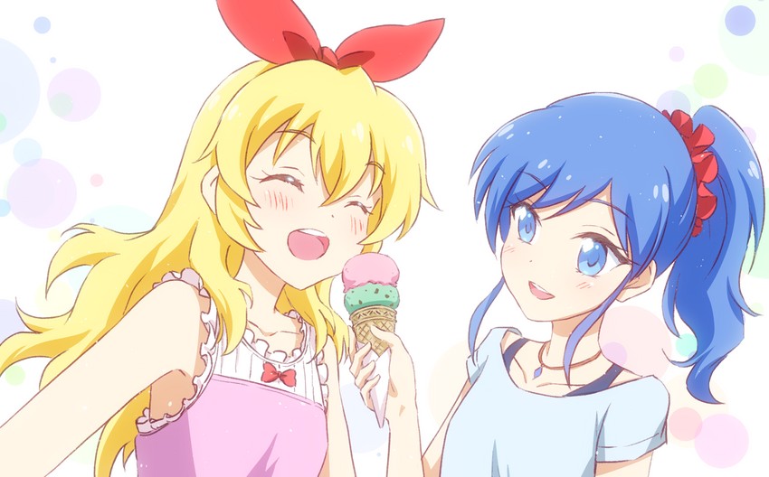 hoshimiya ichigo and kiriya aoi (aikatsu!) drawn by nicca_(kid_nicca)