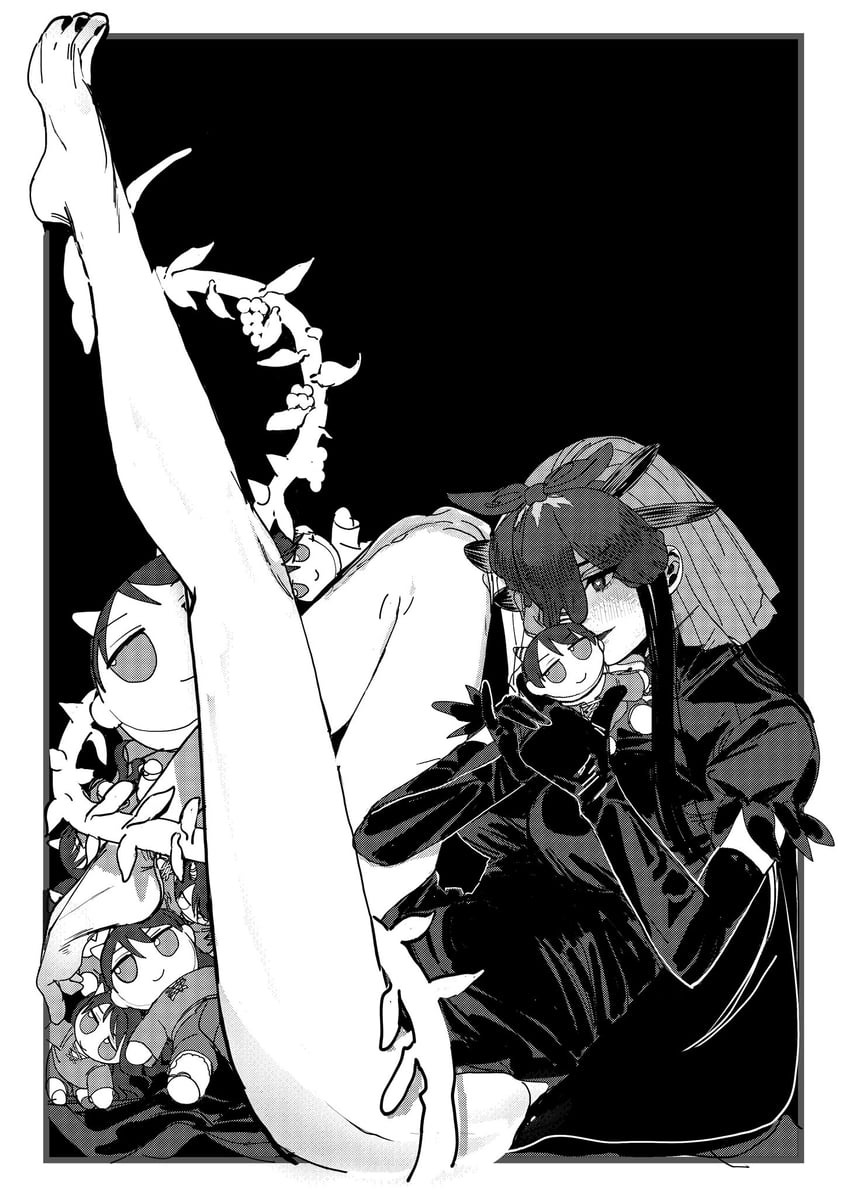 yomotsu hisami and nippaku zanmu (touhou) drawn by itou_(golem_inc)