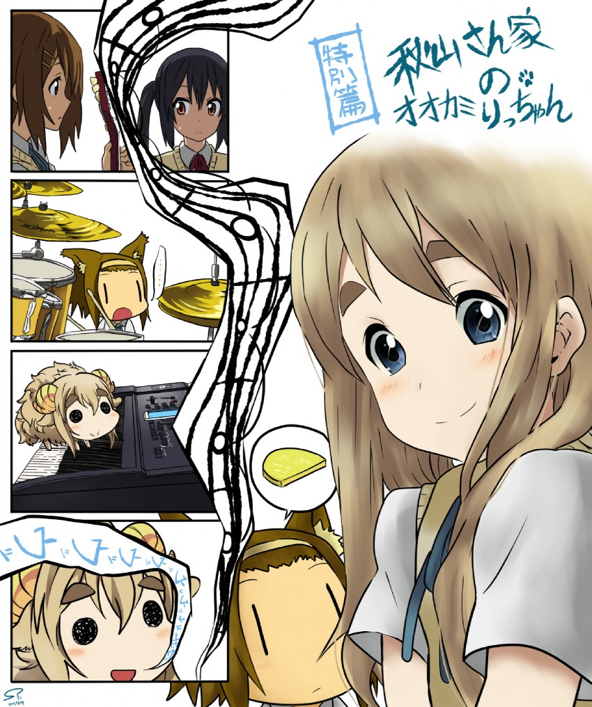 nakano azusa, hirasawa yui, tainaka ritsu, and kotobuki tsumugi (k-on!) drawn by suan_ringo