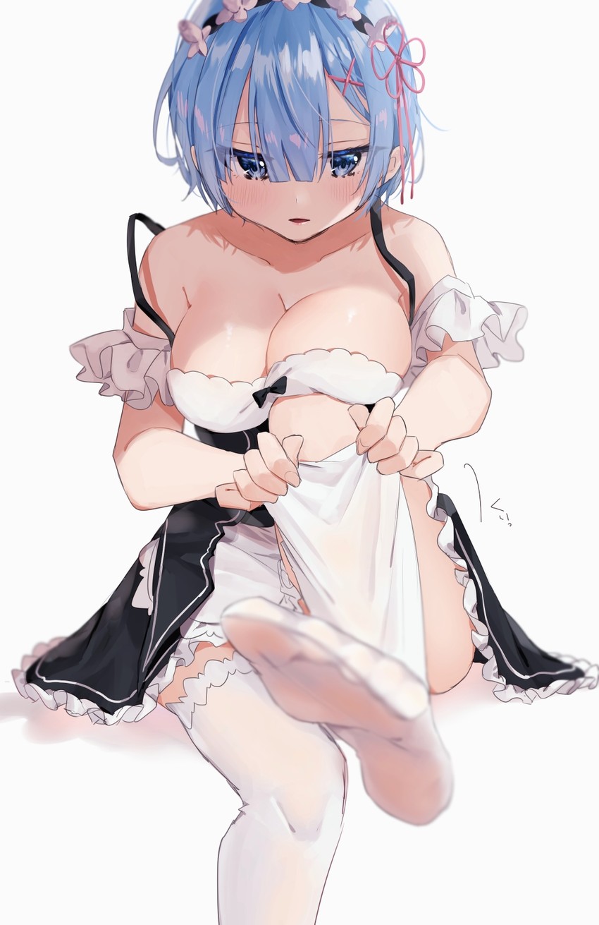 rem (re:zero kara hajimeru isekai seikatsu) drawn by chigusa_minori