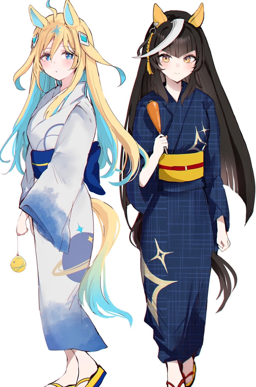 neo universe and calstone light o (umamusume) drawn by pof_(peuplierpof)