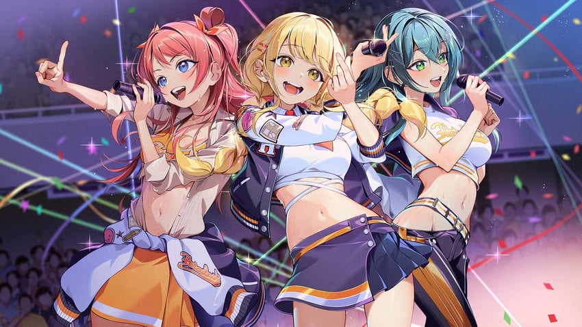 fujita kotone, hanami saki, and tsukimura temari (idolmaster and 1 more) drawn by kainown