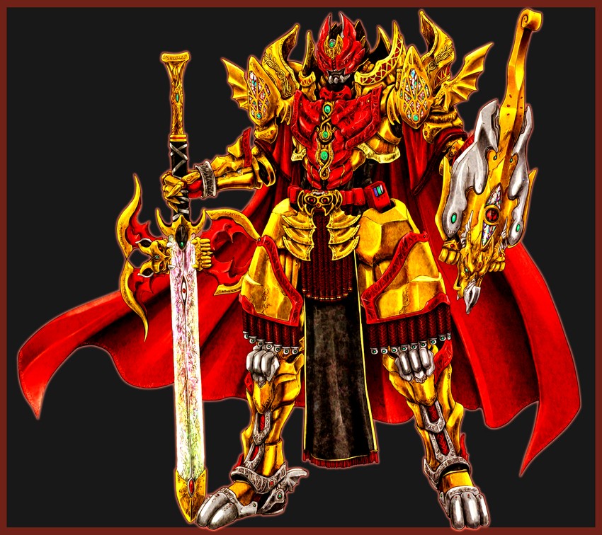 kamen rider kiva (kamen rider and 1 more) drawn by ledjoker07