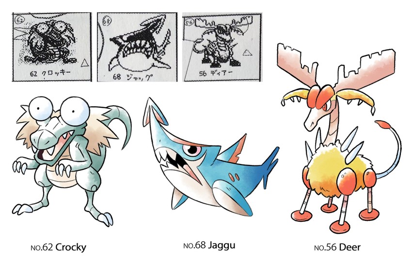 crocky, jug, and deer (pokemon and 1 more) drawn by claedalus