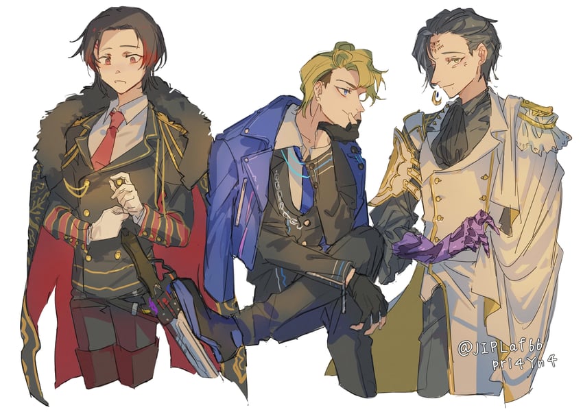 gira husty, yanma gast, and jeramie idmonarak ne brasieri (super sentai and 1 more) drawn by jiplaf66prl4yn4