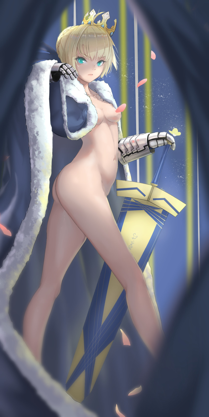 artoria pendragon and saber (fate and 2 more) drawn by lanzi_(415460661)