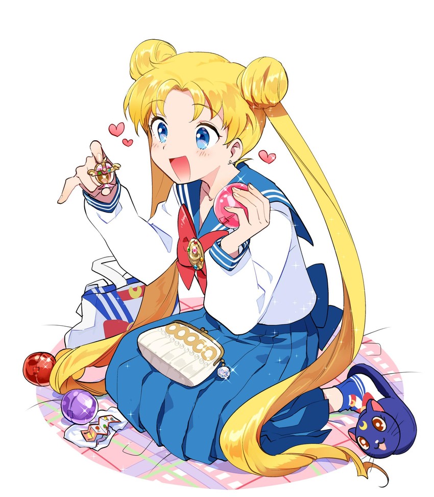 tsukino usagi and luna (bishoujo senshi sailor moon and 1 more) drawn by dotaku