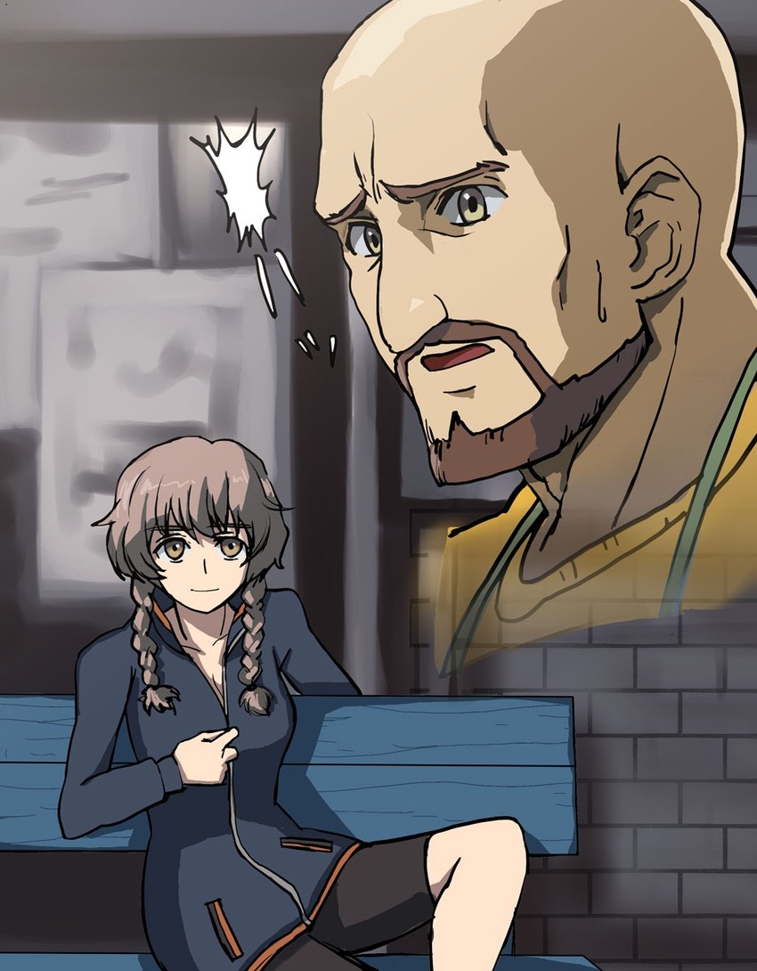 amane suzuha and tennouji yuugo (science adventure and 2 more) drawn by hirosato