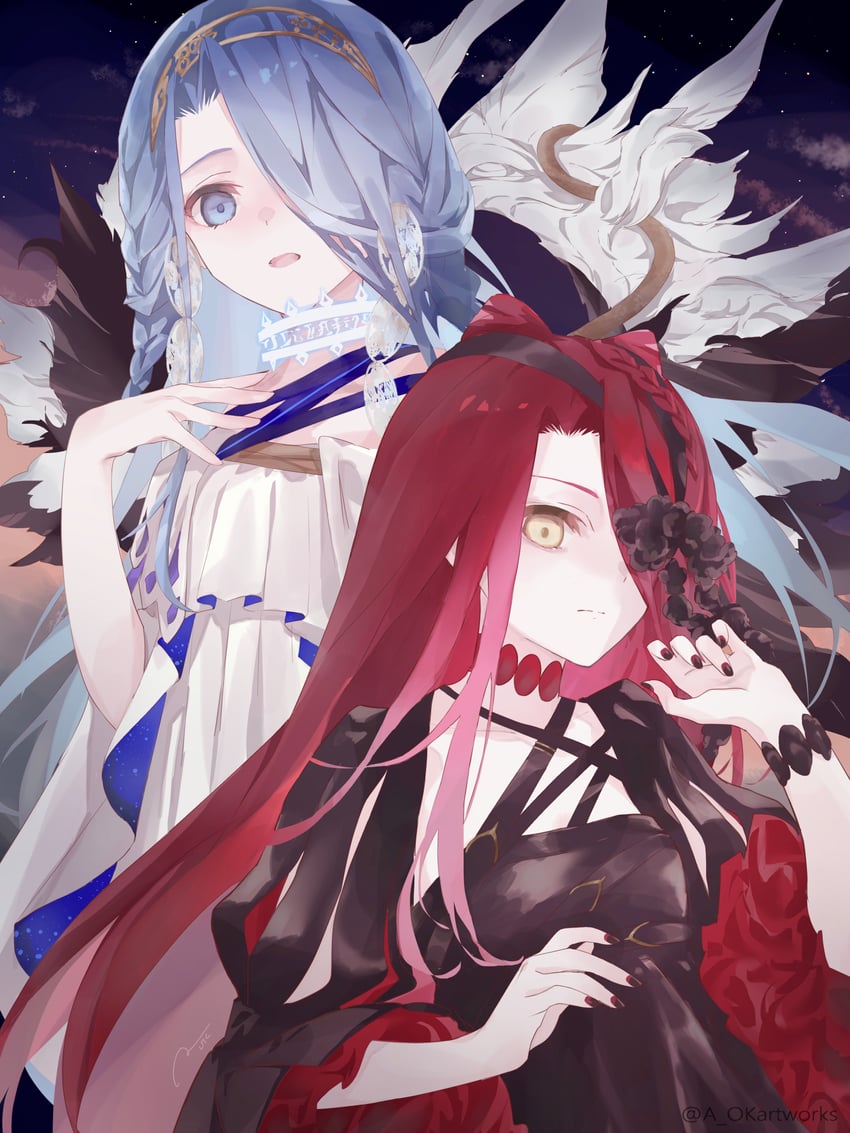 typhon ephemeros and typhon epsilon (fate and 1 more) drawn by aopix_001