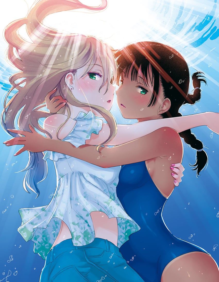chigawa kon and furuka hitoto (kaijuu iro no shima) drawn by hattori_mitsuru