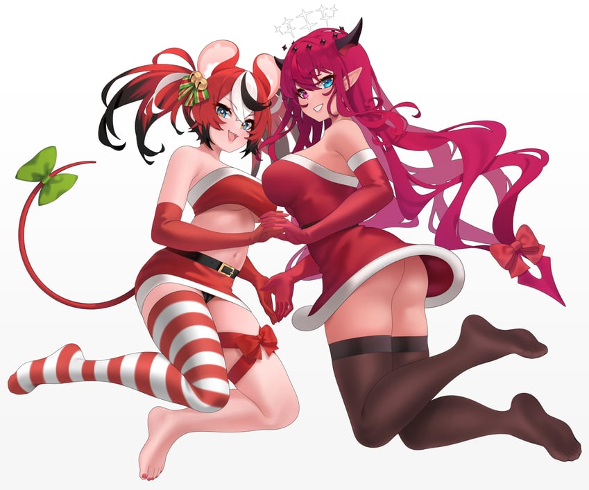 hakos baelz and irys (hololive and 1 more) drawn by graynacht