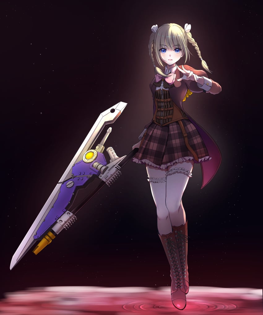 kishimoto lucia raimu (assault lily) drawn by ryokucha_(cha_22_7)