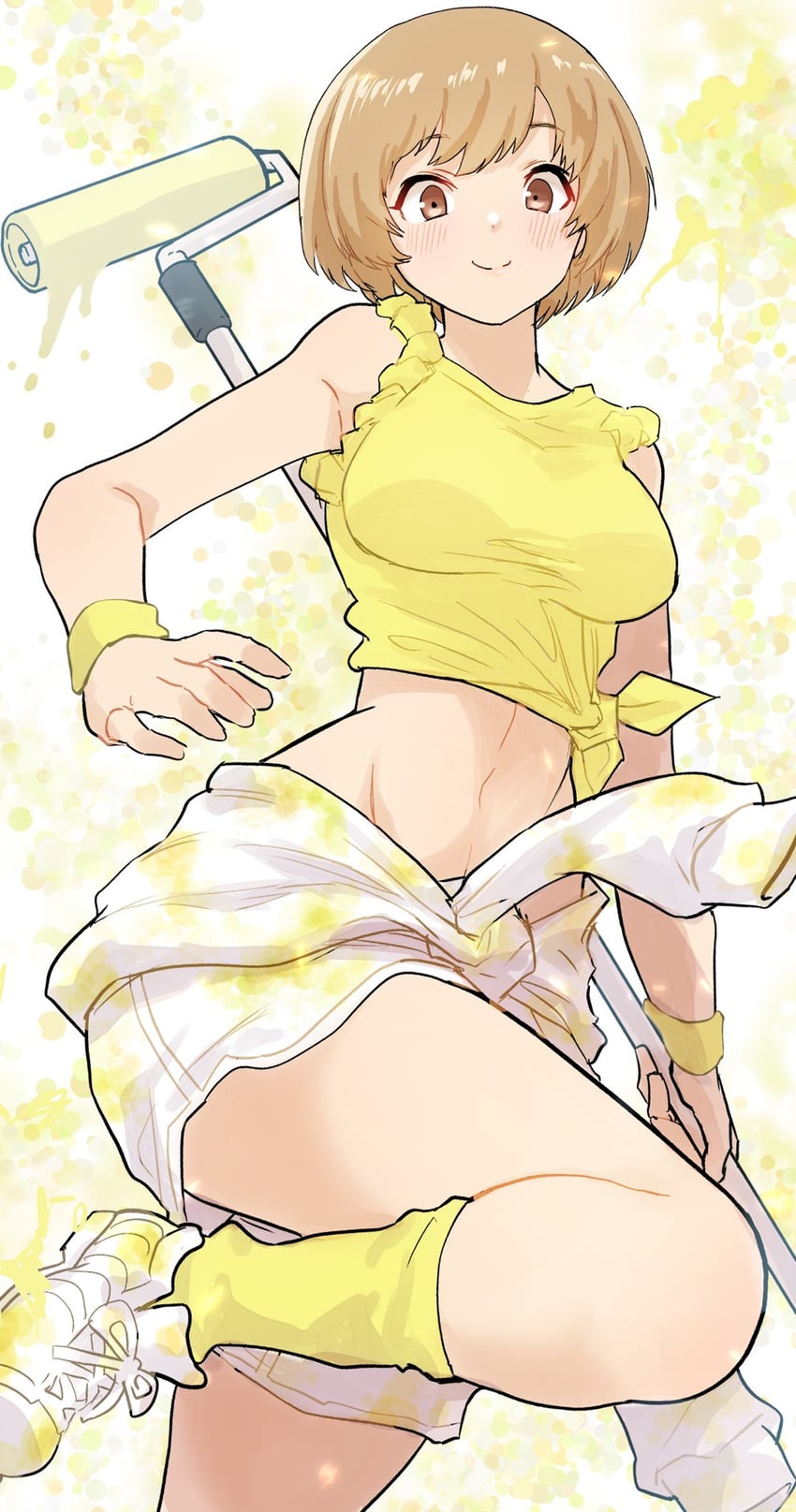 satonaka chie (persona and 1 more) drawn by kurosususu