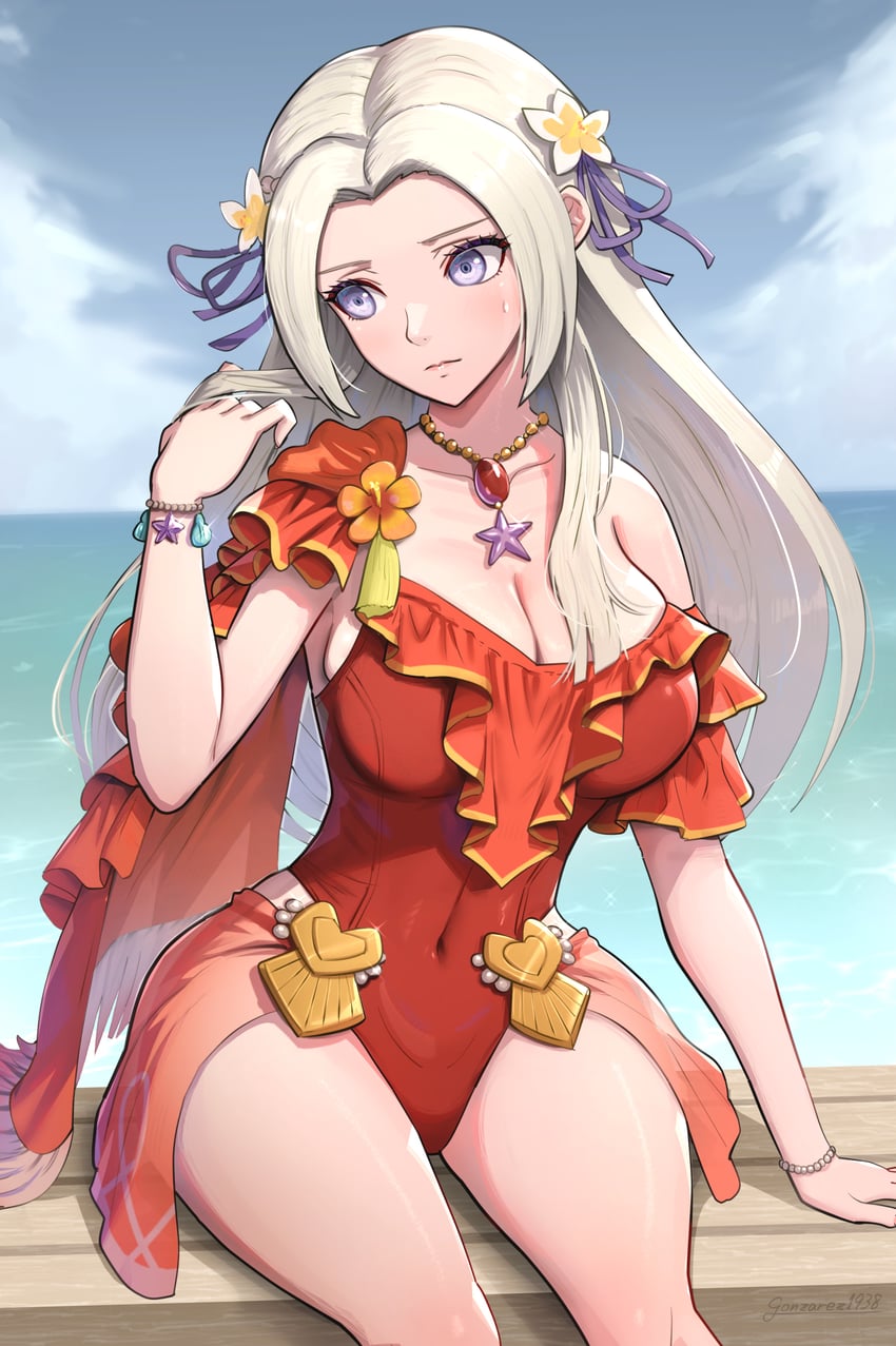 edelgard von hresvelg (fire emblem and 2 more) drawn by gonzarez