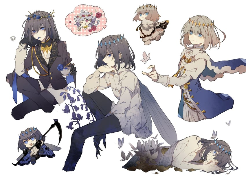 oberon and merlin (fate and 1 more) drawn by yuezhuanlang