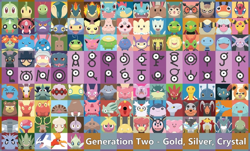 umbreon, espeon, cyndaquil, chikorita, pichu, and 121 more (pokemon) drawn by shawn_flowers