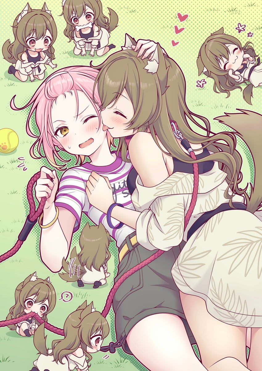yamate kyouko and inuyose shinobu (d4dj) drawn by piyopiyomaru_(piyo8823)