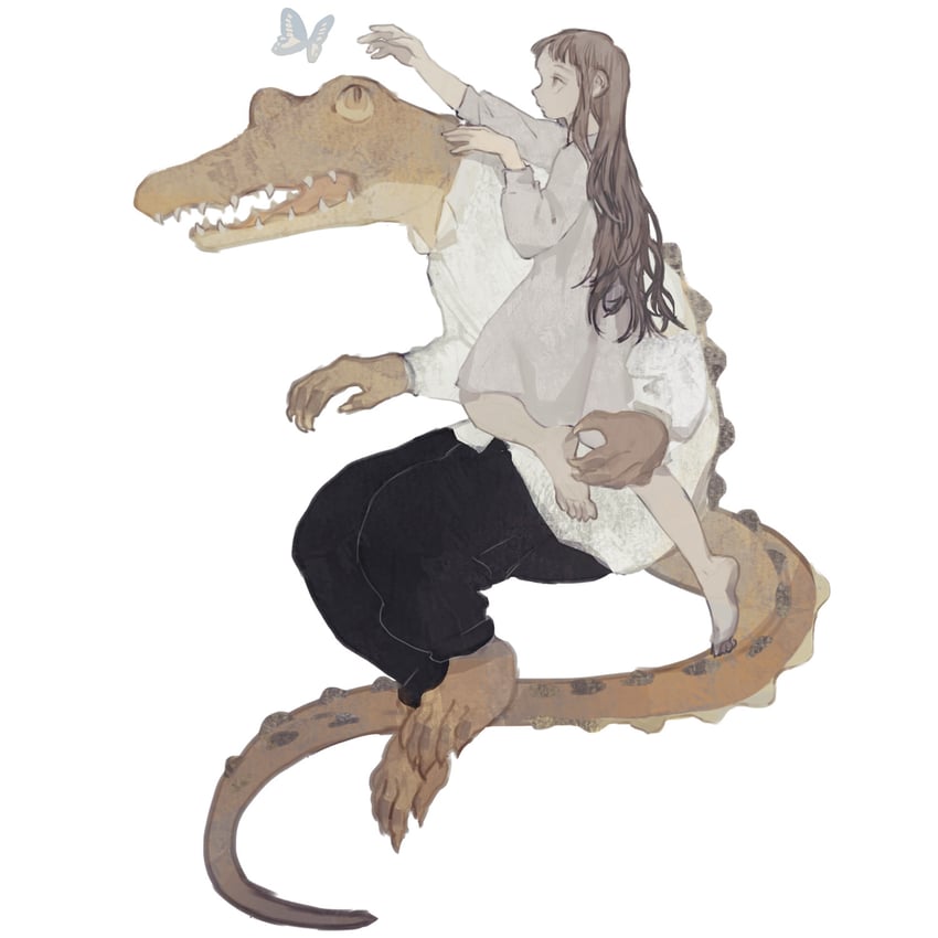 philia ell and croco zigmond (original) drawn by tono_(rt0no)
