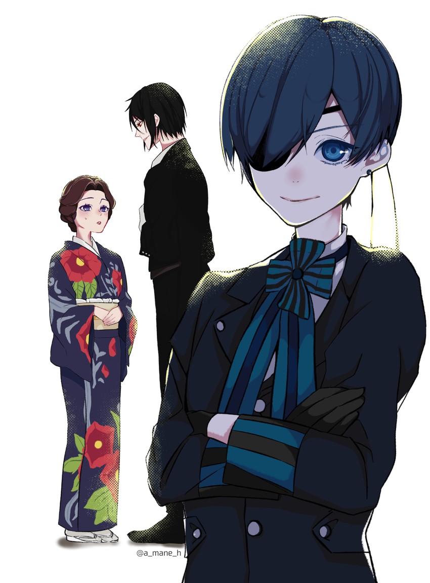 Ciel Phantomhive Sebastian Michaelis And Tamayo Kimetsu No Yaiba And 1 More Drawn By A Mane H Danbooru Ciel Phantomhive Sebastian Michaelis And Tamayo Kimetsu No Yaiba And 1 More Drawn By A Mane H Danbooru