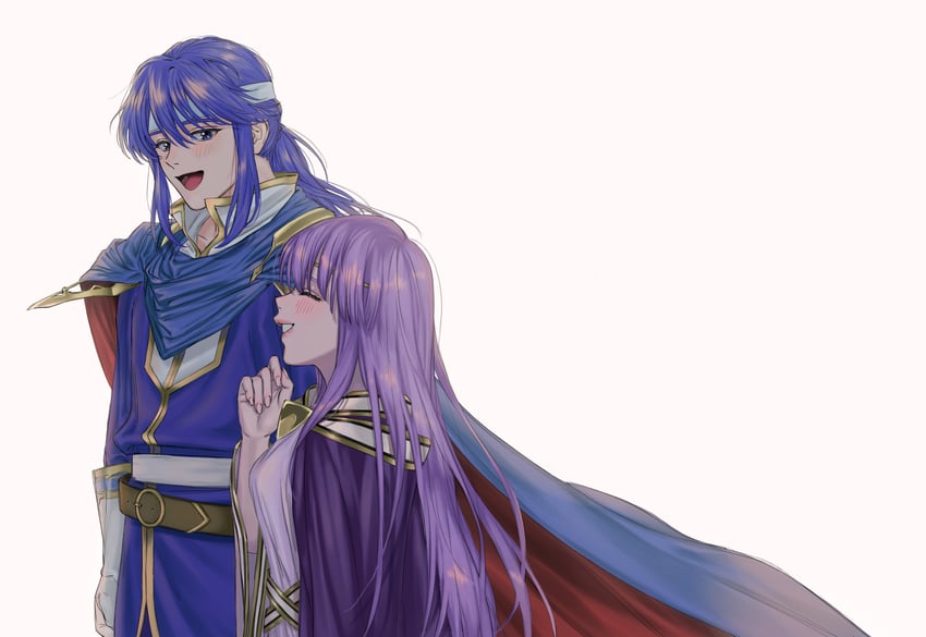seliph and julia (fire emblem and 1 more) drawn by densh