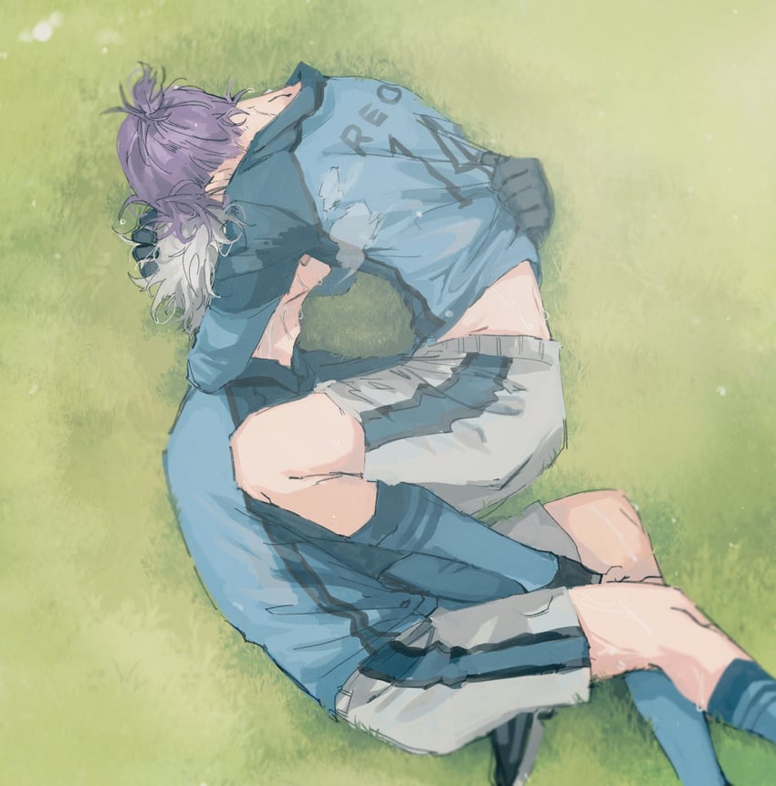 nagi seishirou and mikage reo (blue lock) drawn by yng_z