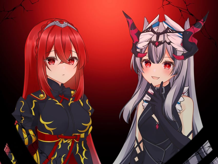 veyle and female alear (fire emblem and 1 more) drawn by nekoyasiki_luna