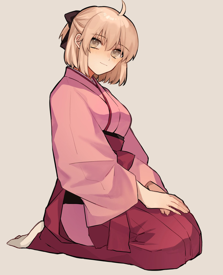 okita souji (fate and 1 more) drawn by usamimikurage