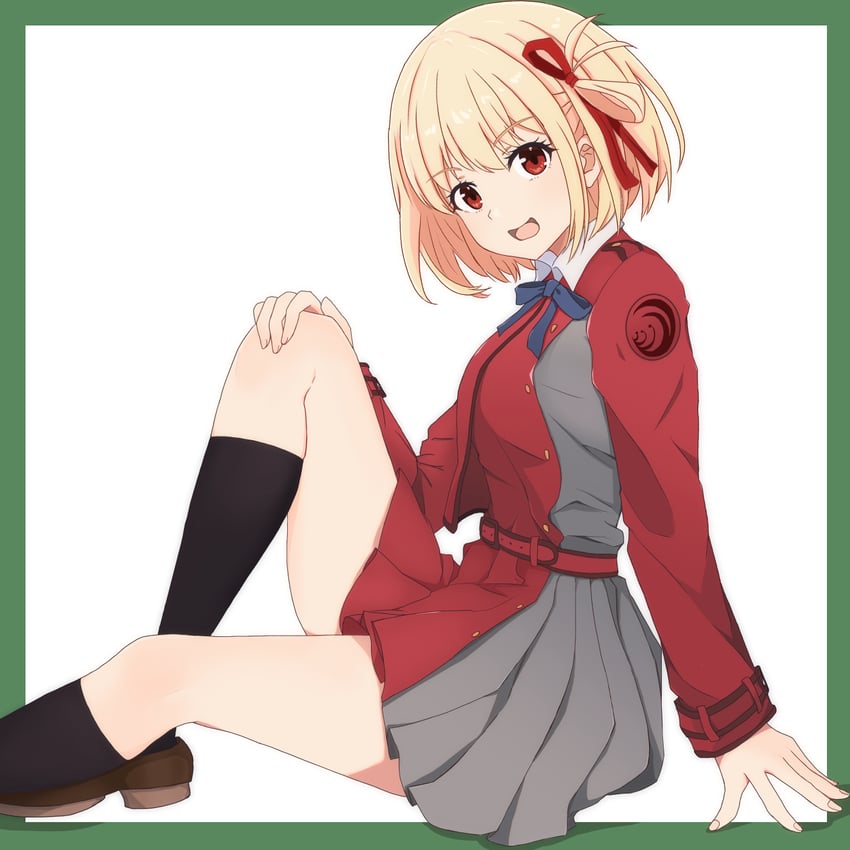 nishikigi chisato (lycoris recoil) drawn by sumishake
