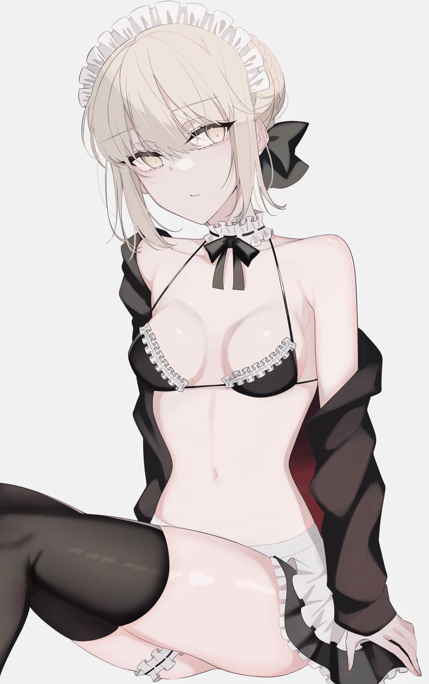 artoria pendragon and saber alter (fate and 1 more) drawn by mati5572
