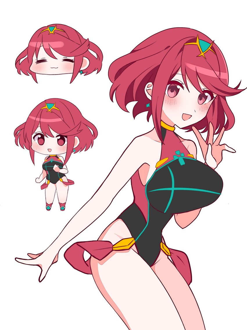 pyra (xenoblade chronicles and 1 more) drawn by kotohatoko510