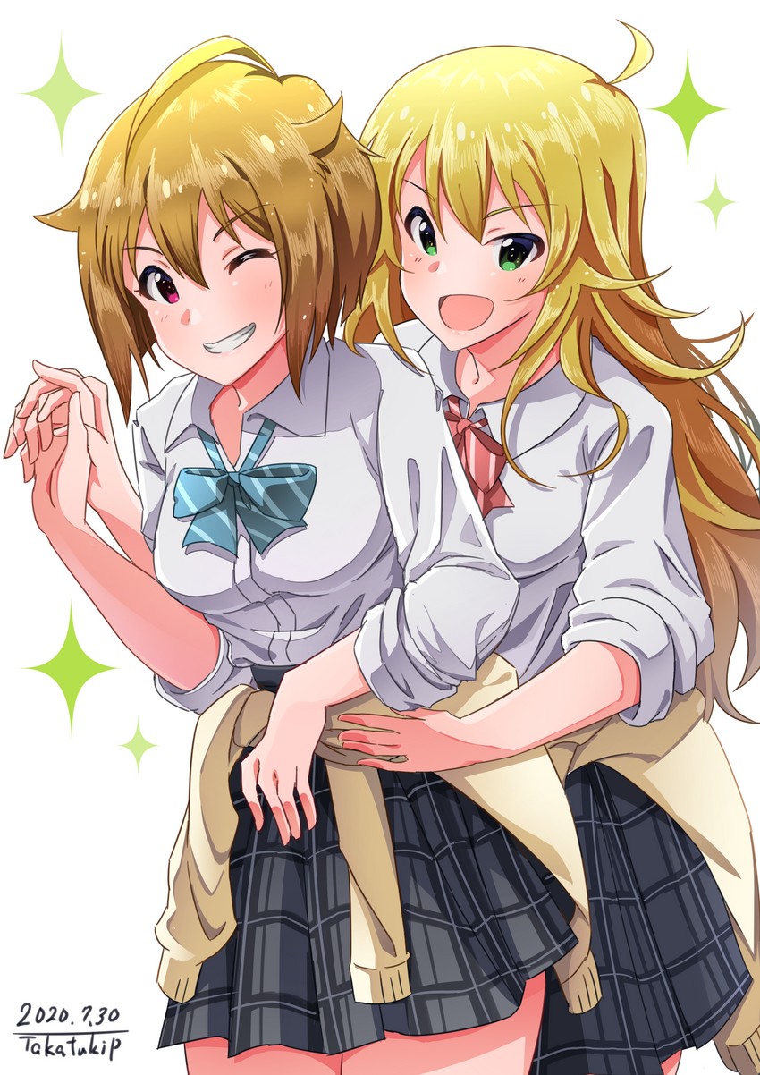 hoshii miki and ibuki tsubasa (idolmaster and 1 more) drawn by takatsuki_p