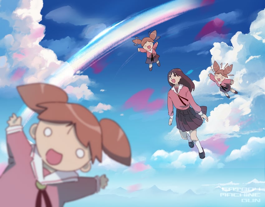 kasuga ayumu and mihama chiyo (azumanga daioh) drawn by catboymachine