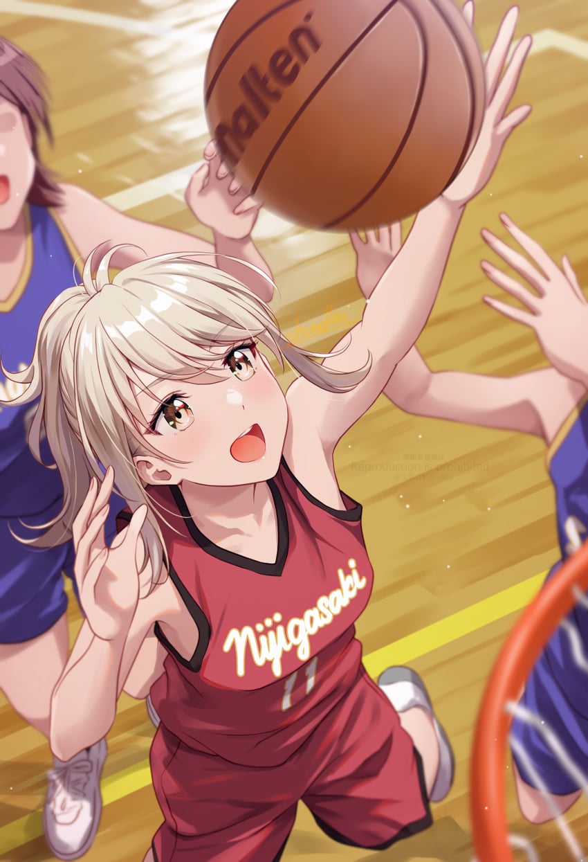 miyashita ai (love live! and 1 more) drawn by shamakho