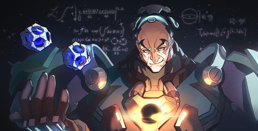 sigma (overwatch and 1 more) drawn by nishikawa_eito