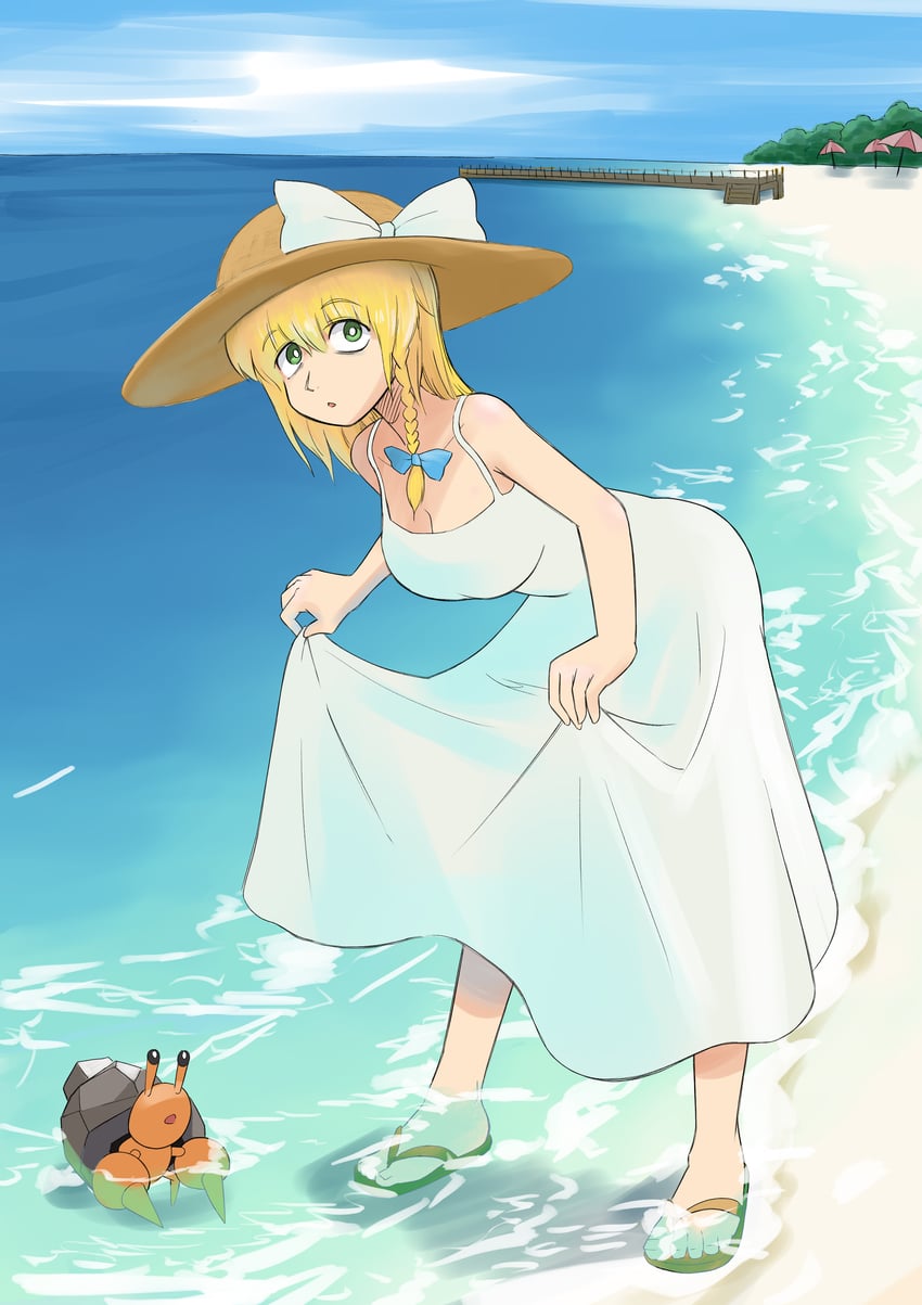 kirisame marisa, mars, and dwebble (touhou and 2 more) drawn by blackmznight
