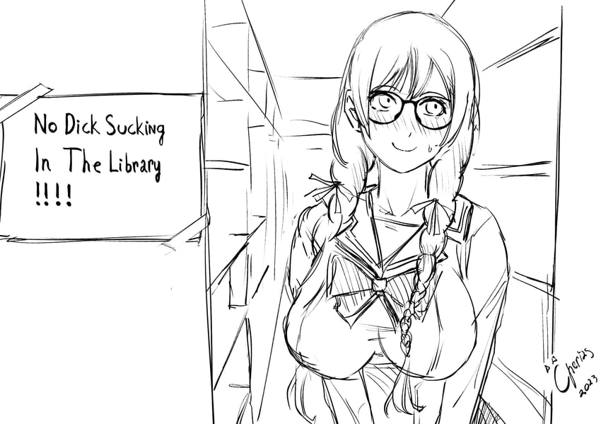 hanekawa tsubasa (monogatari and 1 more) drawn by ccherias