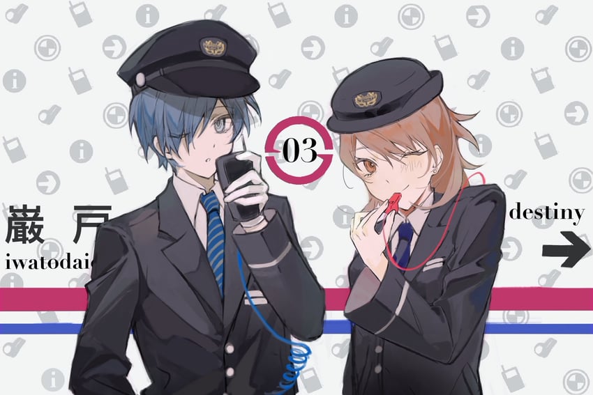 yuuki makoto and takeba yukari (persona and 2 more) drawn by mxm1ao