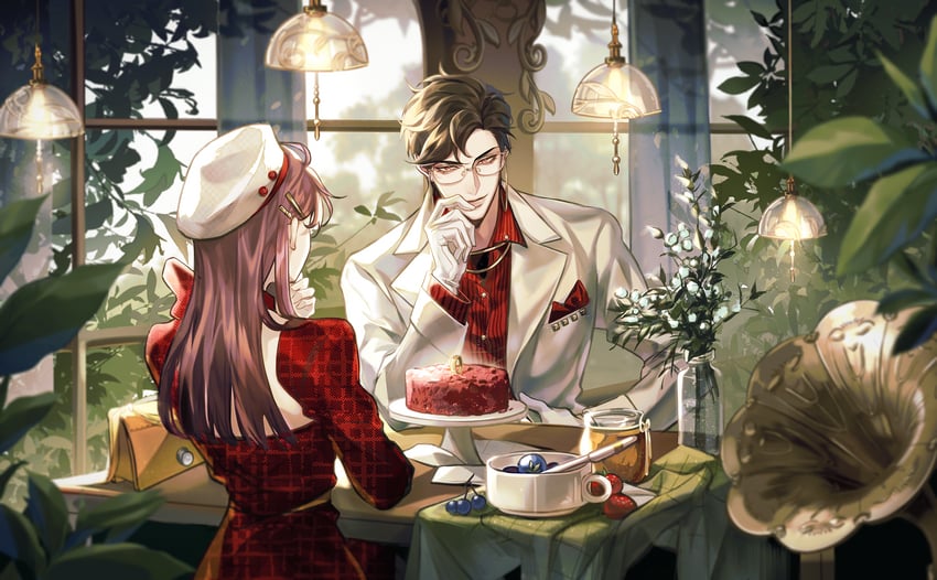 protagonist and lu chen (light and night love) drawn by zhuowang233