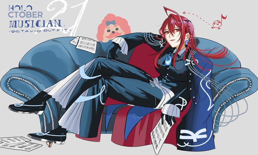 elizabeth rose bloodflame, octavio, and bobby (hololive and 3 more) drawn by set7