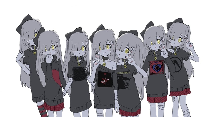 oyasu miyo (indie virtual youtuber and 3 more) drawn by vreparty